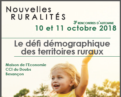 10-11 octobre 2018 : 3ème Rencontre d’automne „Comment répondre au défi démographique des territoires ruraux ?“ (ANNR)